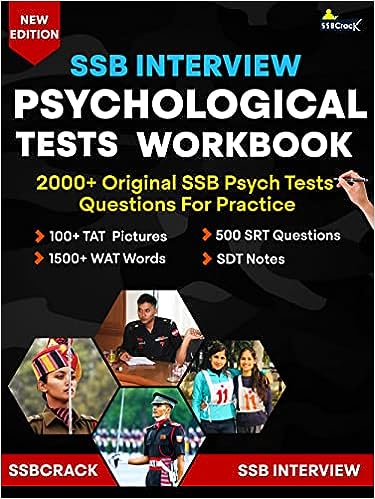 SSB Interview Psychological Tests Workbook