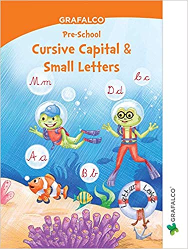 Grafalco Pre-School Cursive Capital  and small Letters