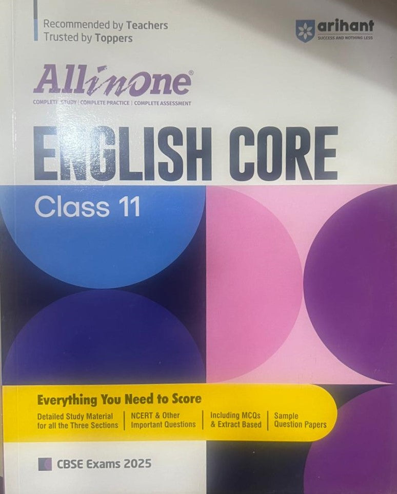 Arihant All In One English Core For CBSE Exams Class 11