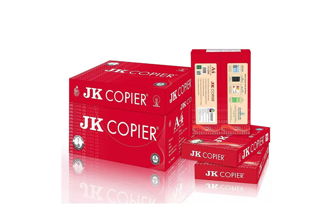 JK Copier-75 GSM A4 Printing Paper (Bundle of 2+ Reams)