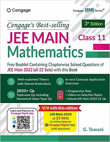 JEE MAIN MATHEMATICS: CLASS 11, 3RD EDITION
