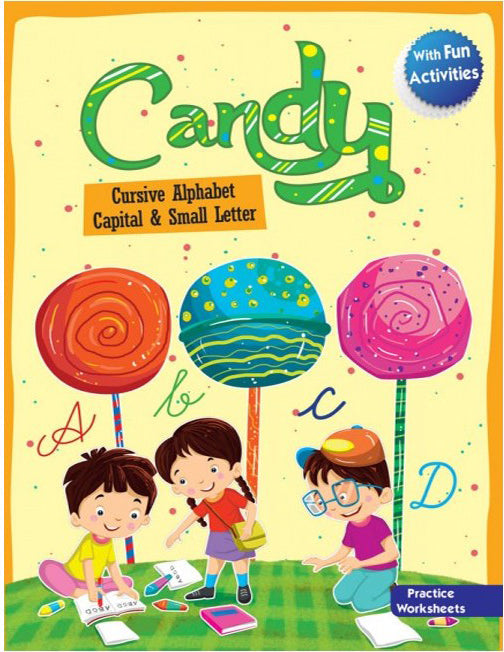 Candy Cursive Alphabet Capital & Small