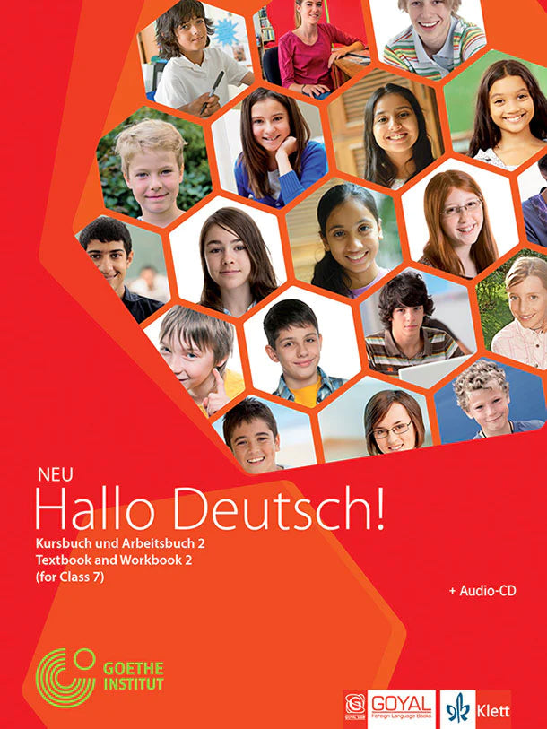 Hallo Deutsch Textbook and Workbook-II For Class-7
